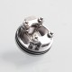 Authentic Wotofo Nudge RDA Rebuildable Dripping Atomizer w/ BF Pin - Silver, Aluminum + 316 Stainless Steel, 22mm Diameter