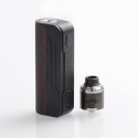 Authentic Hippovape Papua 100W VW Variable Wattage Box Mod + RDA Kit - Black, 3~100W, 1 x 18650/20700/21700, 24mm Diameter