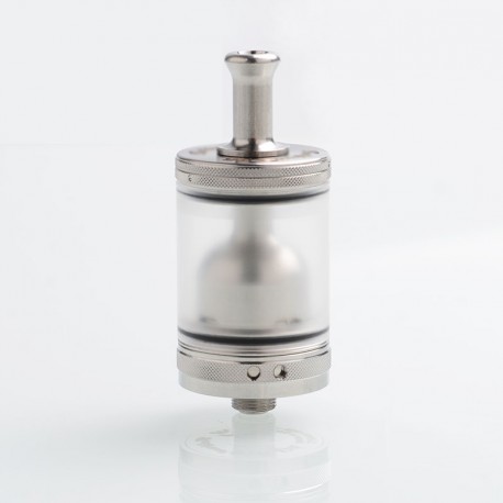 TF Taifun GTR Style MTL RTA Rebuildable Tank Atomizer - Silver, 316 Stainless Steel + PC, 4.0ml, 23mm Diameter