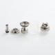 TF Taifun GTR Style MTL RTA Rebuildable Tank Atomizer - Silver, 316 Stainless Steel + PC, 4.0ml, 23mm Diameter