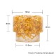 Authentic REEWAPE AS107C Replacement 810 Drip Tip for 528 Goon / Kennedy / Battle / Mad Dog RDA - Gold, Resin, 13mm
