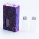 Authentic Wotofo Stentorian RAM Bottom Feeder Squonk Mechanical Box Mod - Purple, Resin, 1 x 18650, 7ml Bottle