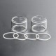 Authentic Steam Crave Glaz RTA V2 Replacement Bubble Glass Tank Tube - Transparent, 10ml (2 PCS)