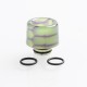 Authentic Reewape RW-AS250WY 510 Drip Tip - Green, Resin, Glowing & Temperature Change