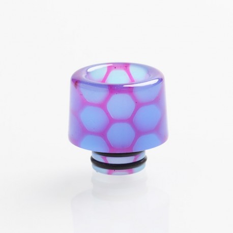 Authentic Reewape RW-AS250WY 510 Drip Tip - Purple, Resin, Glowing & Temperature Change