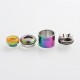 Authentic Yachtvape Meshlock RDA Rebuildable Dripping Atomizer w/ BF Pin - Rainbow, Stainless Steel + Resin, 24mm Diameter