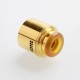 Authentic Yachtvape Meshlock RDA Rebuildable Dripping Atomizer w/ BF Pin - Gold, Stainless Steel, 24mm Diameter
