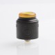 Authentic Yachtvape Meshlock RDA Rebuildable Dripping Atomizer w/ BF Pin - Matte Black, Stainless Steel, 24mm Diameter