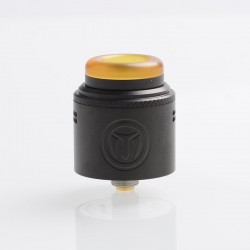 Authentic Yachtvape Meshlock RDA Rebuildable Dripping Atomizer w/ BF Pin - Matte Black, Stainless Steel, 24mm Diameter