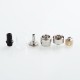 Authentic Augvape Merlin Nano MTL RTA Rebuildable Tank Atomizer - Silver, 18mm