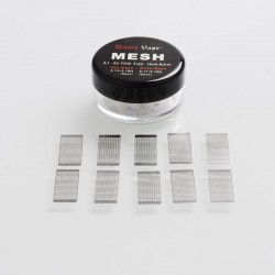 Authentic Damn Doom RTA Replacement Kanthal A1 0.13ohm Mex-Mesh Strips + 0.11ohm Quad Mesh Strips Sheet - (45~70W) (10 PCS)