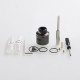 Authentic MECHLYFE x AmbitionZ Vaper Slatra Mesh RDA Rebuidable Atomizer w/ BF Pin - Gun Metal, Stainless Steel, 25mm Diameter