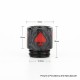 Authentic Reewape AS147 Replacement 810 Drip Tip for 528 Goon / Kennedy / Battle / Mad Dog RDA - Gray + Red, Resin, 18mm