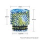 Authentic Reewape AS147 Replacement 810 Drip Tip for 528 Goon / Kennedy / Battle / Mad Dog RDA - Red + Yellow, Resin, 17mm