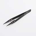 Authentic Coil Master Stainless Steel + Ceramic Straight Tip Tweezers for E-s / RDA / RTA / RDTA Atomizer - Black
