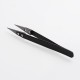 Authentic Coil Master Stainless Steel + Ceramic Straight Tip Tweezers for E-Cigarettes / RDA / RTA / RDTA Vape Atomizer - Black