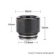 Authentic Reewape AS151 Replacement 810 Drip Tip for TFV8 / TFV12 Tank / Goon / Kennedy / Reload RDA - Black, Resin, 15mm