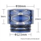 Authentic Reewape AS159S Replacement 810 Drip Tip for TFV8 / TFV12 Tank / Goon / Kennedy / Reload RDA - Blue, Resin, 14mm