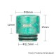 Authentic Reewape AS116SY Replacement 810 Drip Tip for SMOK TFV8 / TFV12 Tank /Goon RDA - Blue Gray, Resin, Glowing Change, 17mm