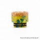 Authentic Reewape AS164 Replacement 810 Drip Tip for SMOK TFV8 / TFV12 Tank/Goon/Kennedy/Reload RDA - Yellow + Gold, Resin, 15mm