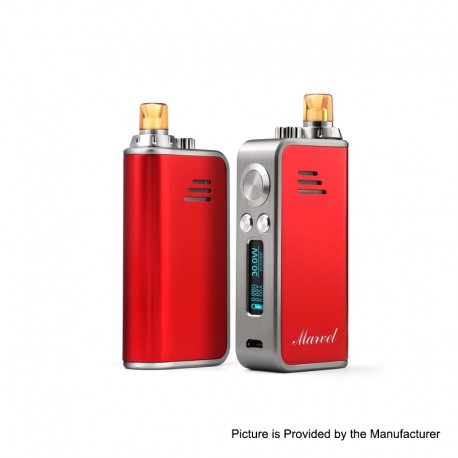 Authentic Hot Marvel 30W 1200mAh VW Mod Pod System Starter Kit - Red, Zinc Alloy + PC, 1~30W, 0.6ohm / 1.2ohm