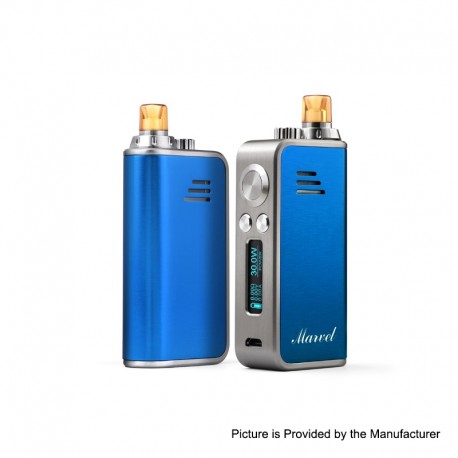 Authentic Hot Marvel 30W 1200mAh VW Mod Pod System Starter Kit - Blue, Zinc Alloy + PC, 1~30W, 0.6ohm / 1.2ohm