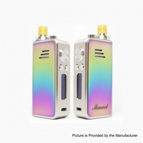 Authentic Hot Marvel 30W 1200mAh VW Mod Pod System Starter Kit - Rainbow, Zinc Alloy + PC, 1~30W, 0.6ohm / 1.2ohm