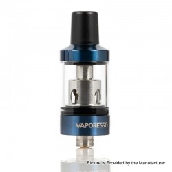 Authentic Vaporesso VM 18 Sub-Ohm Tank Atomizer - Blue, 0.6ohm / 1.0ohm, 2ml, 18mm Diameter