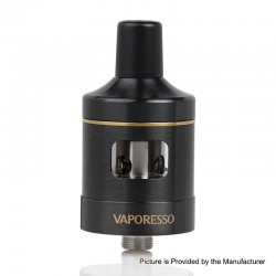 Authentic Vaporesso VM 25 Sub-Ohm Tank Atomizer - Black, 0.6ohm / 1.0ohm, 3ml, 25mm Diameter