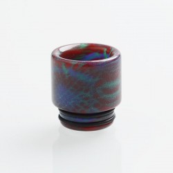 Authentic Reewape AS147 Replacement 810 Drip Tip for 528 Goon / Kennedy / Battle / Mad Dog RDA - Purple + Red, Resin, 17mm