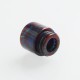 Authentic Reewape AS147 Replacement 810 Drip Tip for 528 Goon / Kennedy / Battle / Mad Dog RDA - Purple + Red, Resin, 17mm