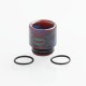 Authentic Reewape AS147 Replacement 810 Drip Tip for 528 Goon / Kennedy / Battle / Mad Dog RDA - Purple + Red, Resin, 17mm