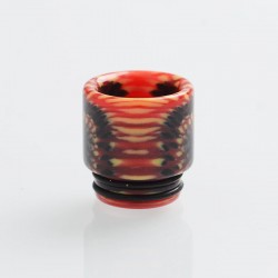 Authentic Reewape AS147 Replacement 810 Drip Tip for 528 Goon / Kennedy / Battle / Mad Dog RDA - Red + Yellow, Resin, 17mm
