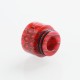 Authentic Reewape AS159S Replacement 810 Drip Tip for TFV8 / TFV12 Tank / Goon / Kennedy / Reload RDA - Red, Resin, 14mm