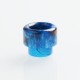 Authentic Reewape AS160 Replacement 810 Drip Tip for 528 Goon / Reload / Battle RDA - Blue, Resin, 14mm