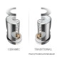 Authentic Vaporesso VECO Plus Sub-Ohm Tank Atomizer - Silver, 316 Stainless Steel + Glass, 0.2ohm / 0.6ohm, 4ml, 24.5mm Diameter