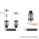 Authentic Vaporesso VECO Plus Sub-Ohm Tank Atomizer - Silver, 316 Stainless Steel + Glass, 0.2ohm / 0.6ohm, 4ml, 24.5mm Diameter