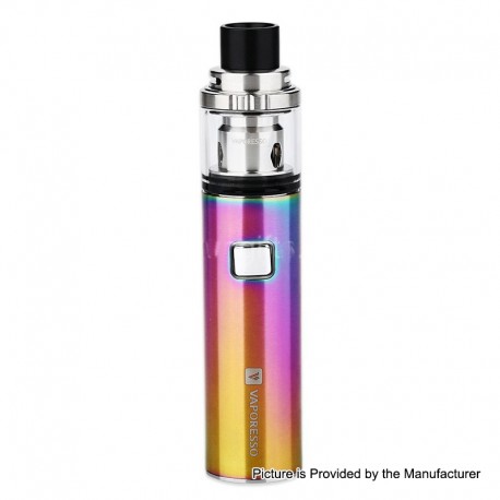 Authentic Vaporesso VECO Solo 1500mAh AIO Starter Kit w/ Sub-Ohm Tank - Rainbow, 0.2 / 0.3ohm, 2ml, 22mm Diameter