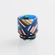 Authentic Reewape AS162 Replacement 810 Drip Tip for SMOK TFV8/TFV12 Tank/Goon/Kennedy RDA - Blue + Multiple Color, Resin, 17mm