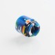 Authentic Reewape AS162 Replacement 810 Drip Tip for SMOK TFV8/TFV12 Tank/Goon/Kennedy RDA - Blue + Multiple Color, Resin, 17mm