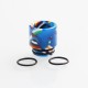 Authentic Reewape AS162 Replacement 810 Drip Tip for SMOK TFV8/TFV12 Tank/Goon/Kennedy RDA - Blue + Multiple Color, Resin, 17mm