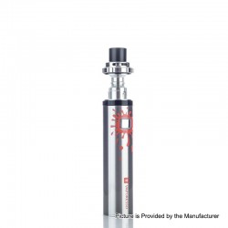 Authentic Vaporesso VECO Solo 3300mAh AIO Starter Kit w/ Sub-Ohm Tank - Silver, 0.3ohm, 4ml, 24.5mm Diameter