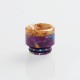 Authentic Reewape AS164 Replacement 810 Drip Tip for SMOK TFV8 / TFV12 Tank/Goon/Kennedy/Reload RDA - Purple + Gold, Resin, 15mm