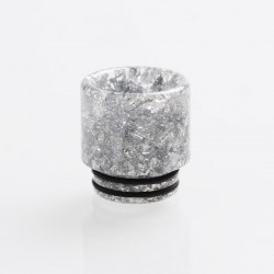 Authentic Reewape AS116C Replacement 810 Drip Tip for 528 Goon / Kennedy / Battle / Mad Dog RDA - Silver, Resin, 18mm