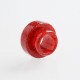 Authentic Reewape AS137E Replacement 810 Drip Tip for 528 Goon / Kennedy / Battle / Mad Dog RDA - Red, Resin, 12mm