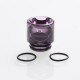 Authentic Reewape AS116SY Replacement 810 Drip Tip for SMOK TFV8 / TFV12 Tank / Goon RDA - Purple, Resin, Glowing Change, 17mm