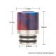 Authentic Reewape AS103 510 Drip Tip for RDA / RTA / RDTA / Sub-Ohm Tank Atomizer - Red Blue, Stainless Steel + Resin, 16mm