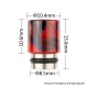 Authentic Reewape AS104 510 Drip Tip for RDA / RTA / RDTA / Sub-Ohm Tank Atomizer - Brown, Stainless Steel + Resin, 15.6mm