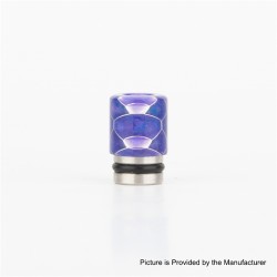 Authentic Reewape AS104S 510 Drip Tip for RDA / RTA / RDTA / Sub-Ohm Tank Atomizer - Purple, Stainless Steel + Resin, 15mm