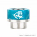 Authentic Reewape AS133 Replacement 810 Drip Tip for 528 Goon / Kennedy/Battle/Mad Dog RDA - Blue, Stainless Steel + Resin, 14mm